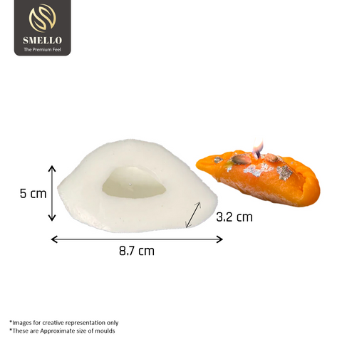 Smello's Gujiya Candle Silicone Mould (SCM 184)