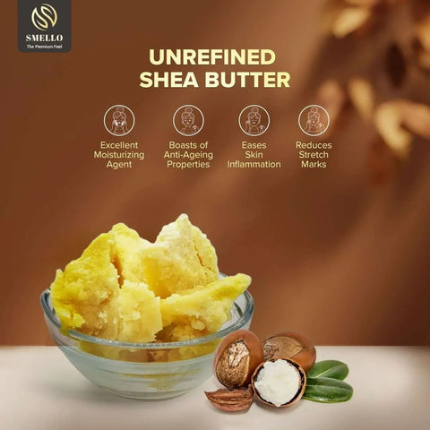 Smello's Unrefined Shea Butter 1kg (UB 101)