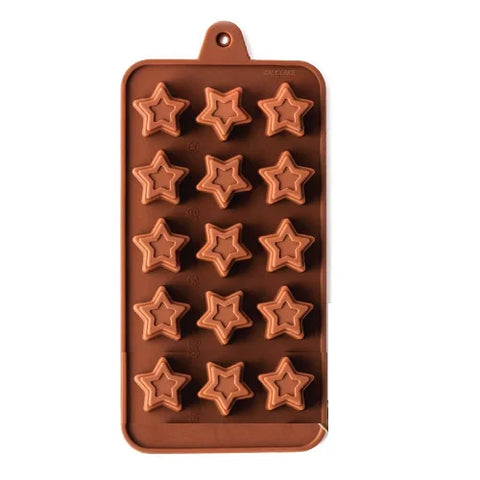 Smello's 15 Cavity Star Chocolate Silicone Moulds (CHM 116)